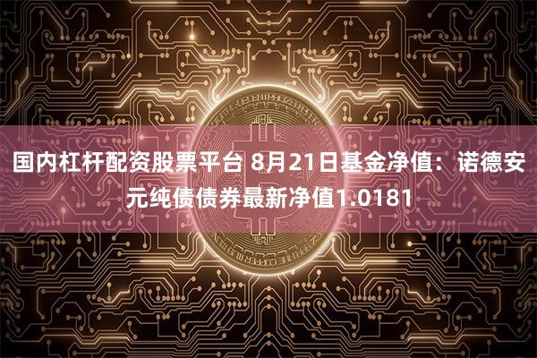 国内杠杆配资股票平台 8月21日基金净值：诺德安元纯债债券最新净值1.0181